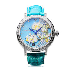 Van Gogh盛开的杏树限量珠宝表