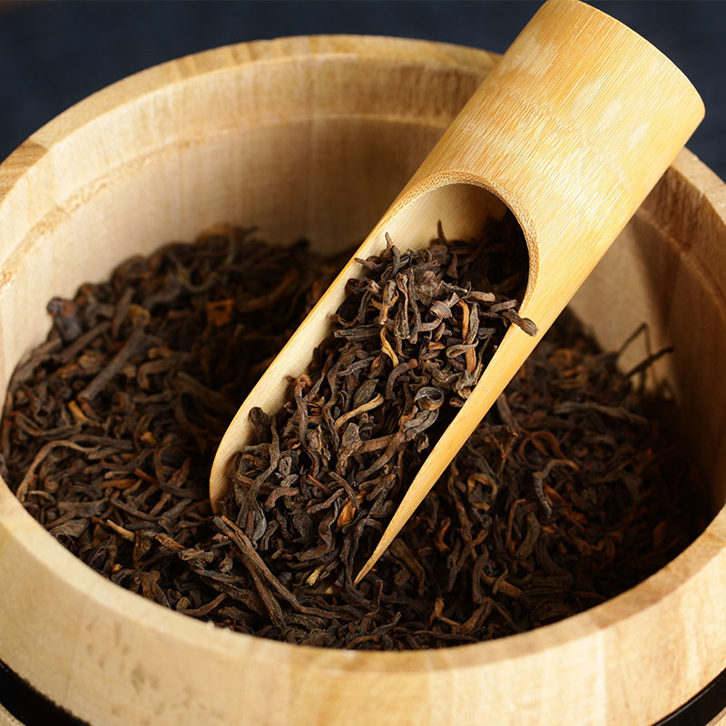 瓯叶 简朴系列 云南普洱茶 熟茶散茶 普洱熟茶 200g 礼盒装