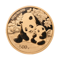 2024年熊猫金币30克封装版